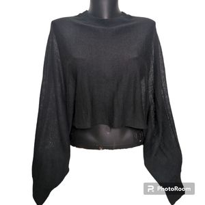 Wilfred Free XXS Black Dolman Sleeve Sweater